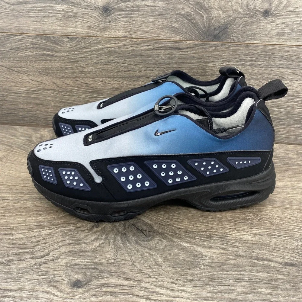 Nike Air Sunder Max Mens 10 Blue Gradient Black Zipper HJ8080-401